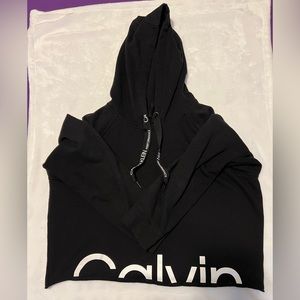 Calvin Klein black cropped sweater